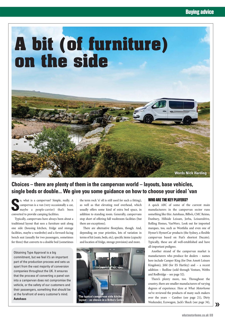 What Motorhome magazine Preview Pages