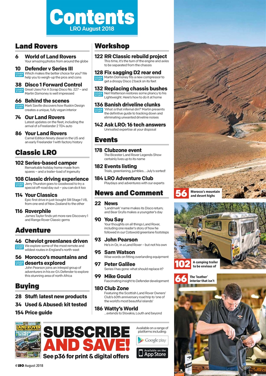 Land Rover Owner Preview Pages