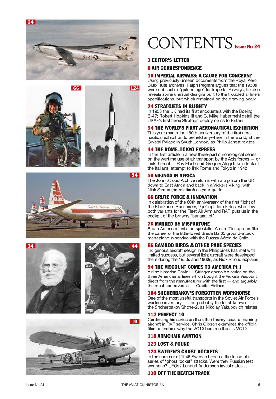 The Aviation Historian Magazine Preview Pages