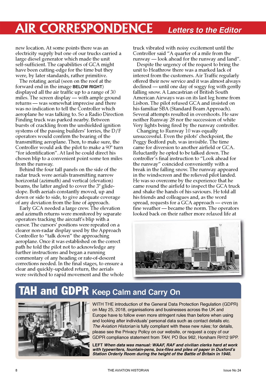 The Aviation Historian Magazine Preview Pages