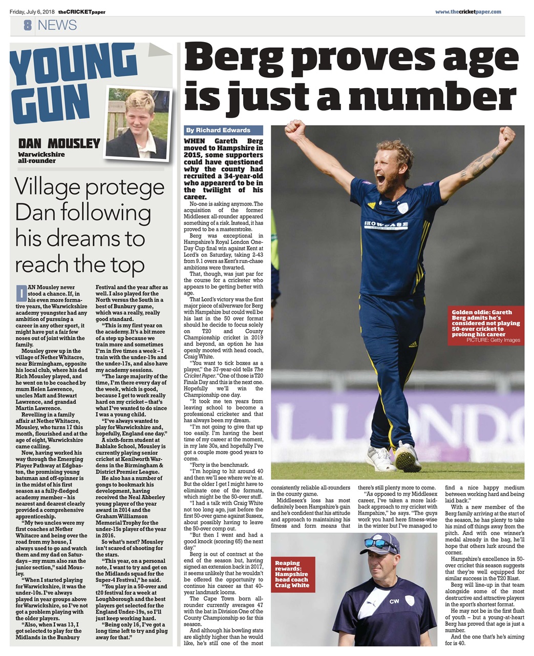 The Cricket Paper Preview Pages