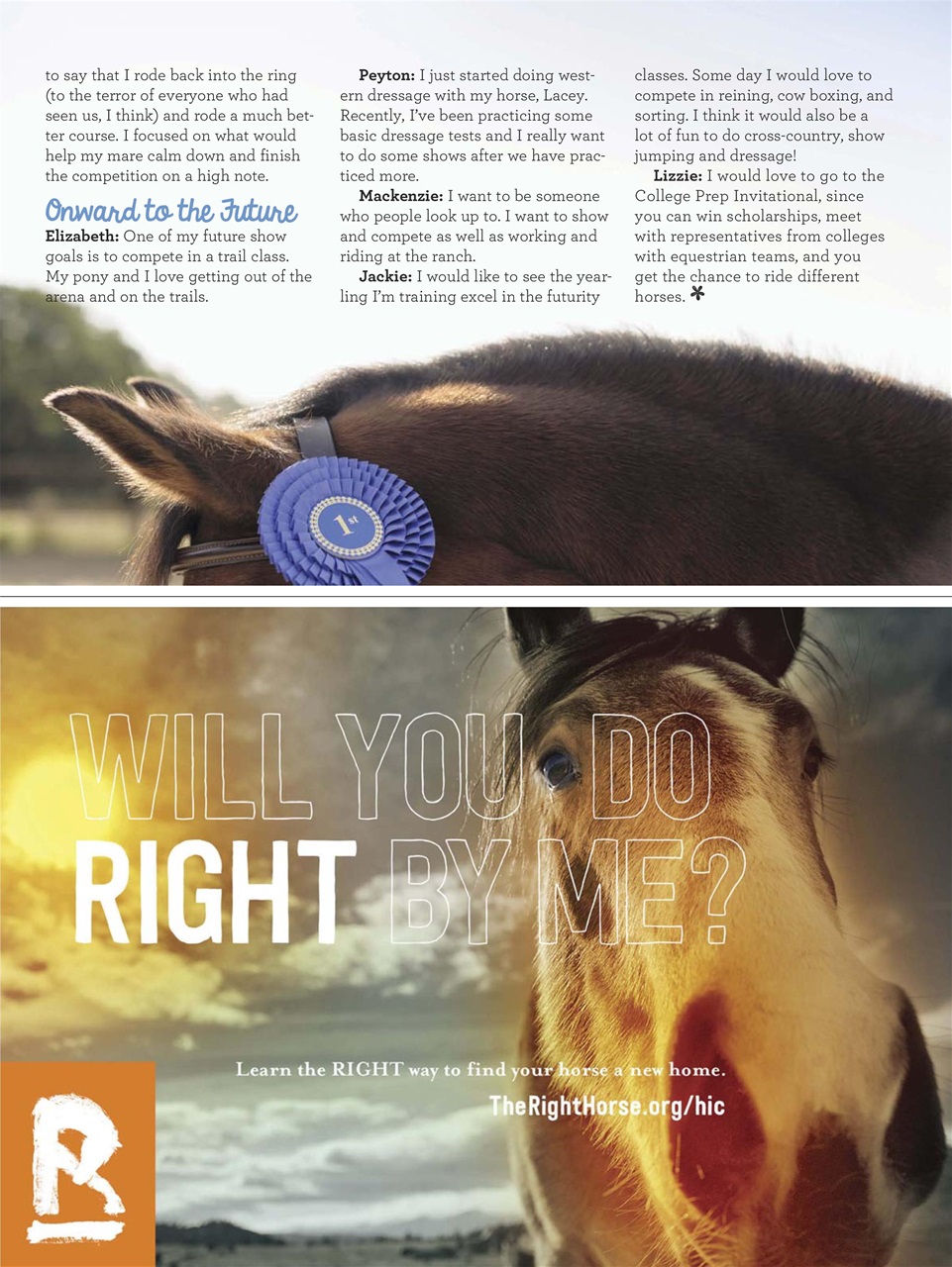 Young Rider Magazine Preview Pages