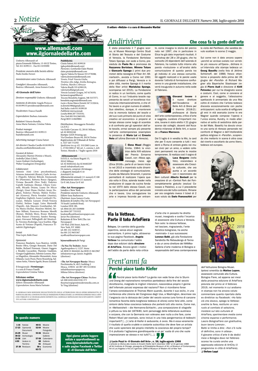 Il Giornale Dell’Arte Preview Pages