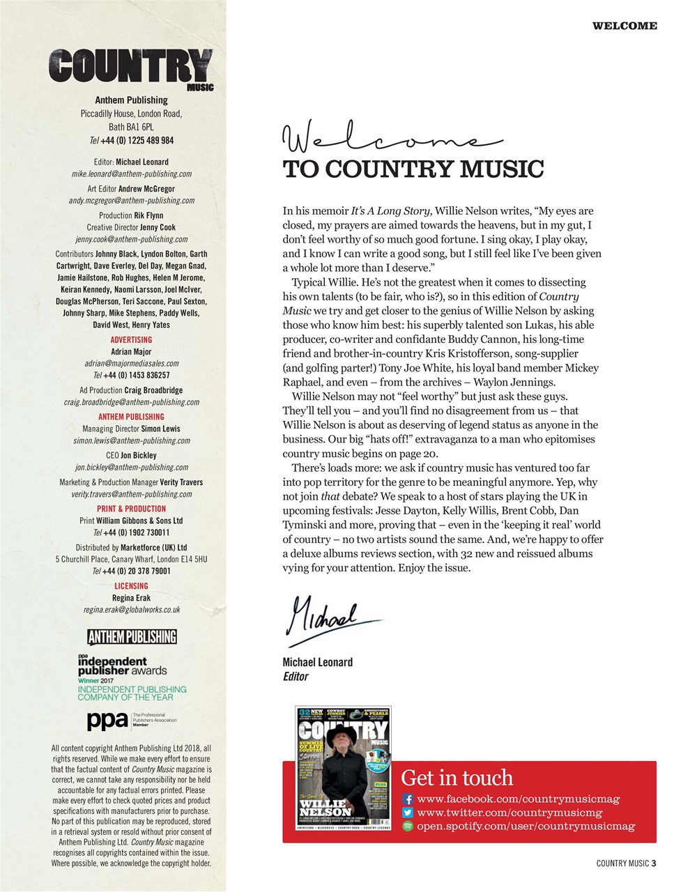 Country Music Preview Pages