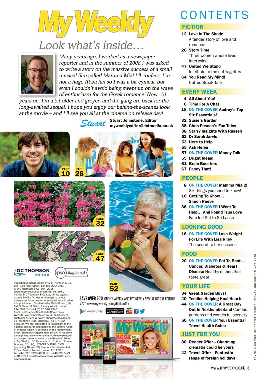 My Weekly Preview Pages