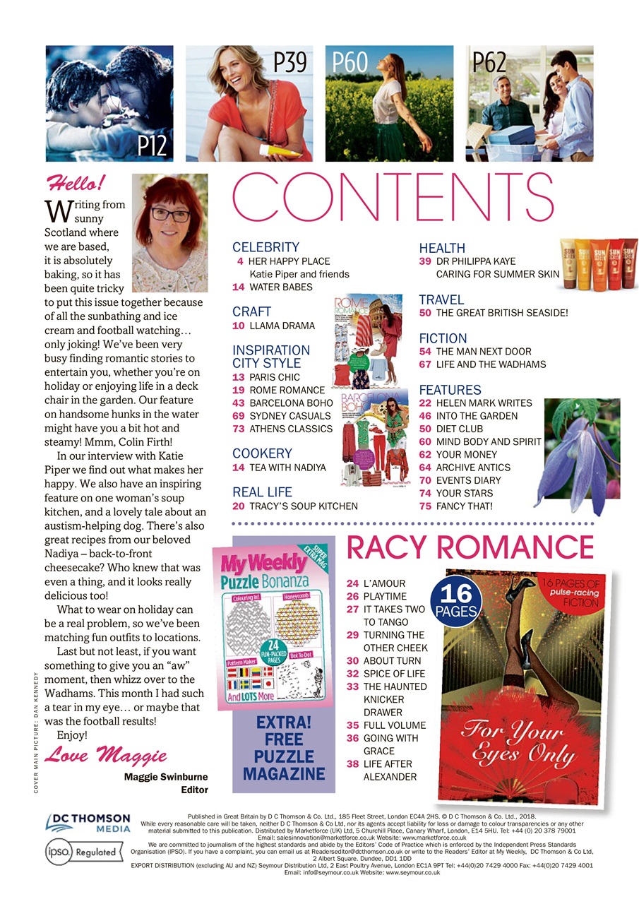 My Weekly Special Preview Pages