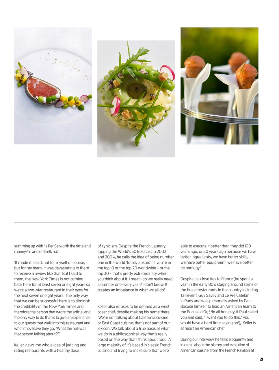 Chef & Restaurant Magazine Preview Pages