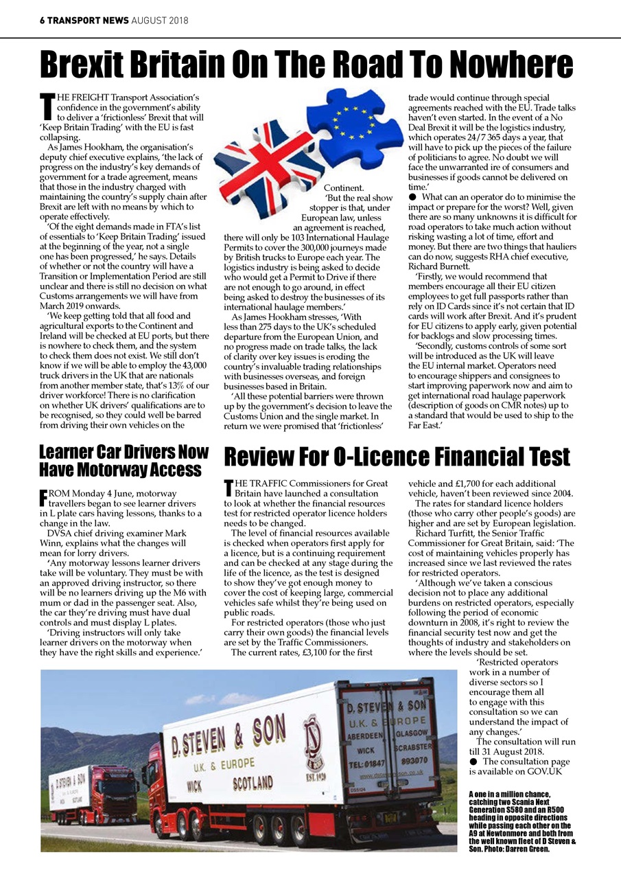 Transport News Preview Pages