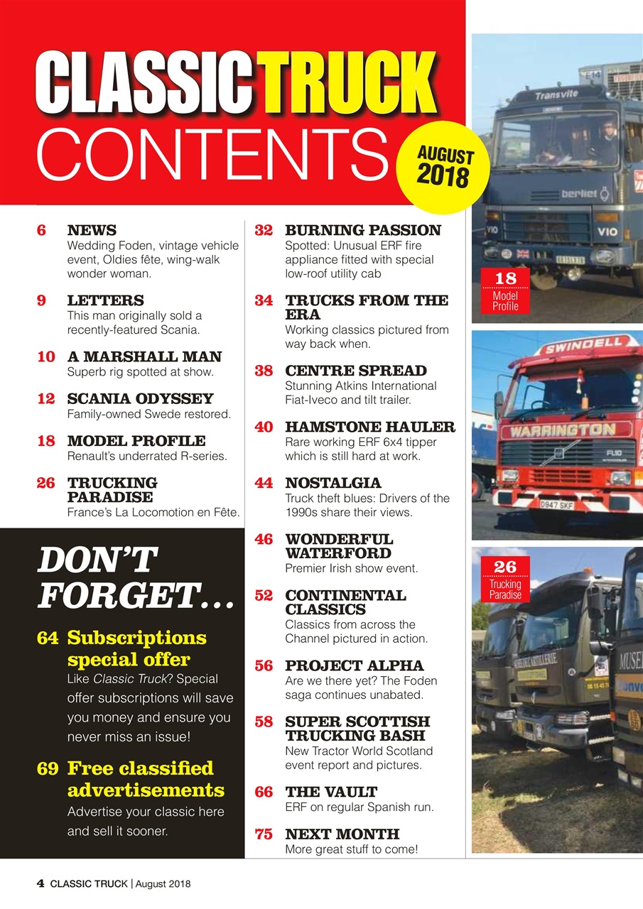 Classic Truck (OLD) Preview Pages