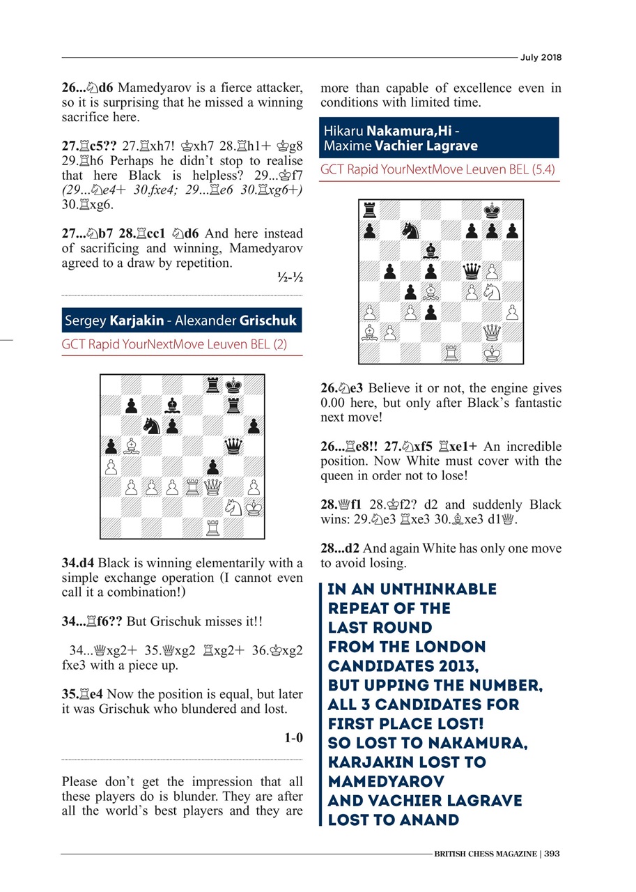 British Chess Magazine Preview Pages