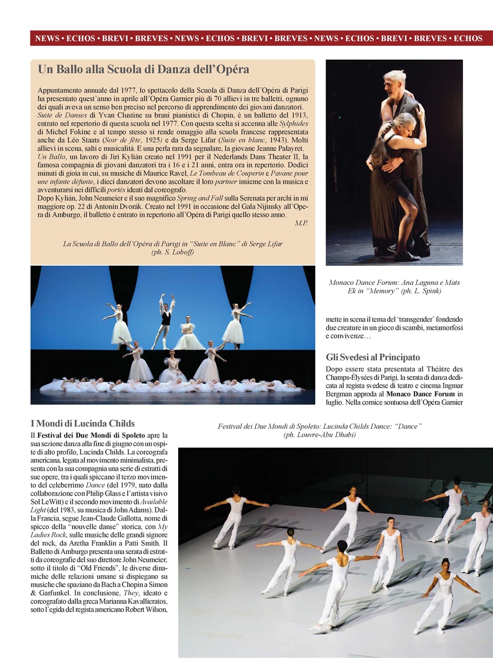 BALLET2000 Edizione Italia Preview Pages