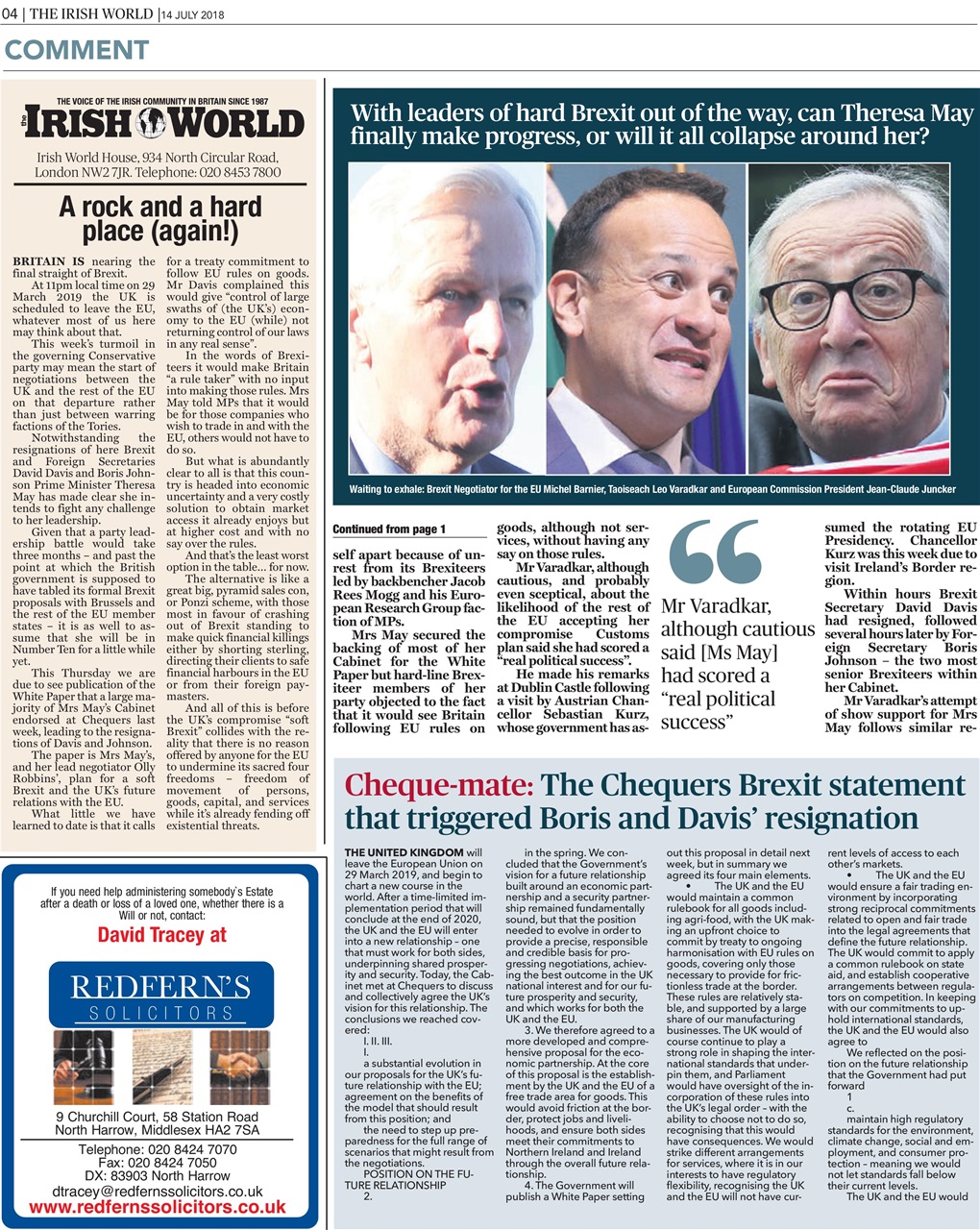 Irish World Preview Pages