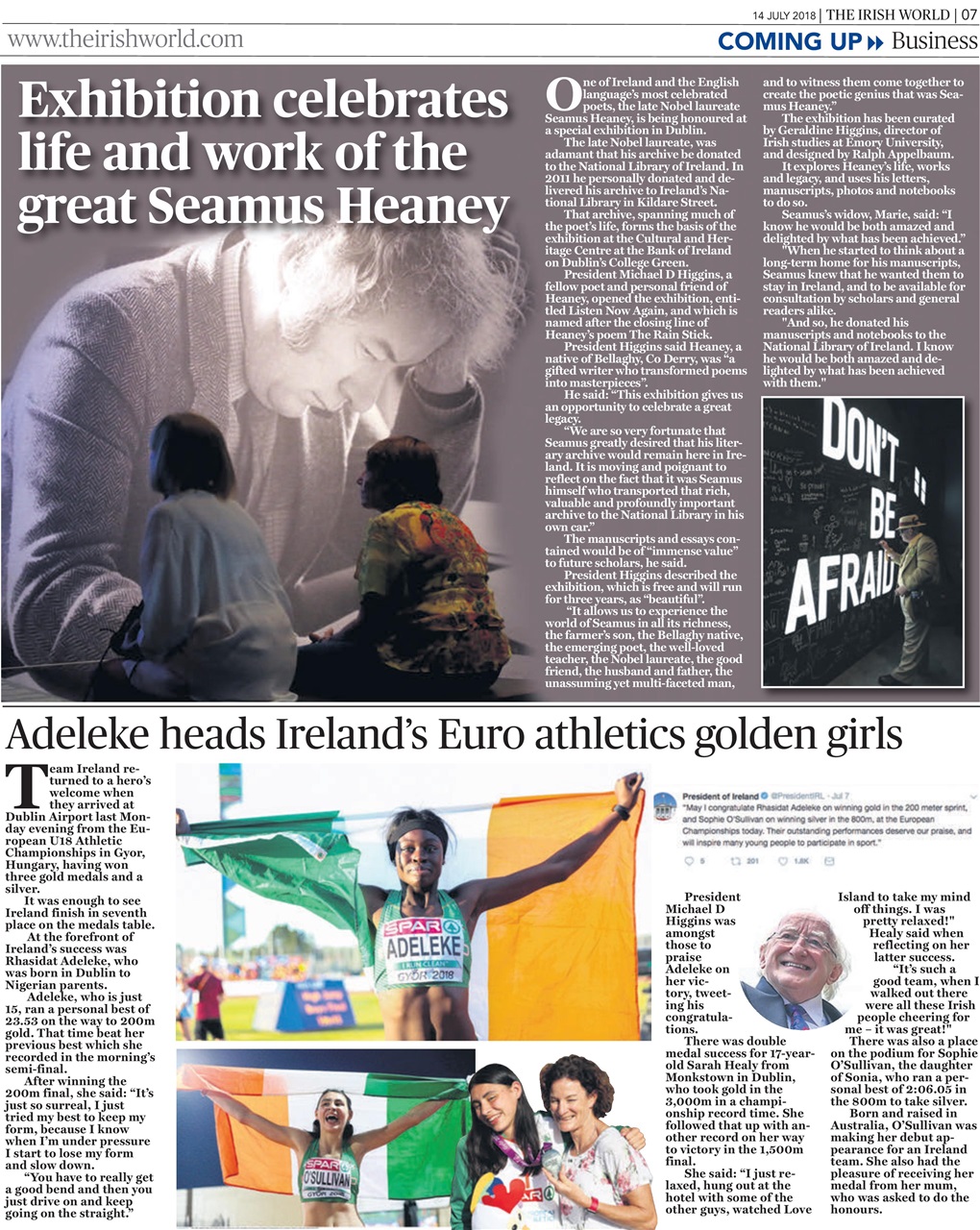 Irish World Preview Pages