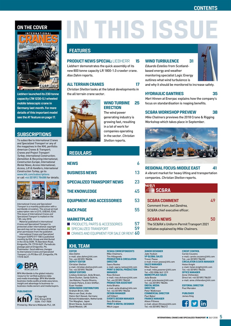 Int. Cranes and Specialized Transp Preview Pages