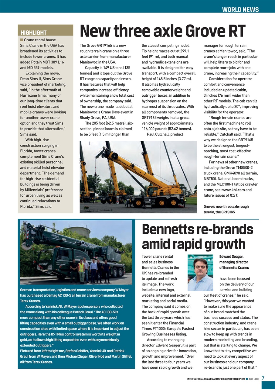 Int. Cranes and Specialized Transp Preview Pages