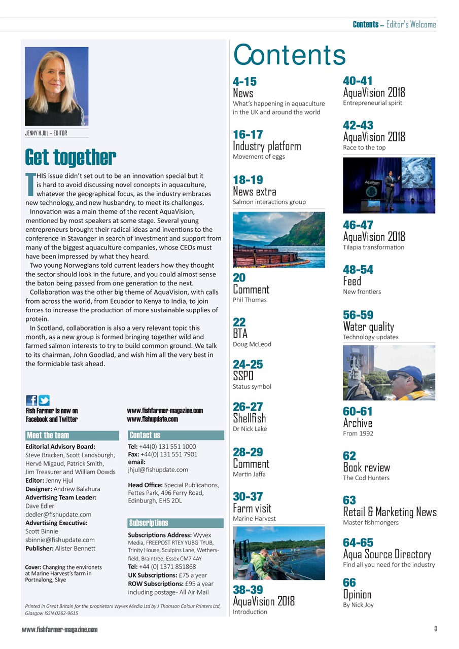 Fish Farmer Magazine Preview Pages