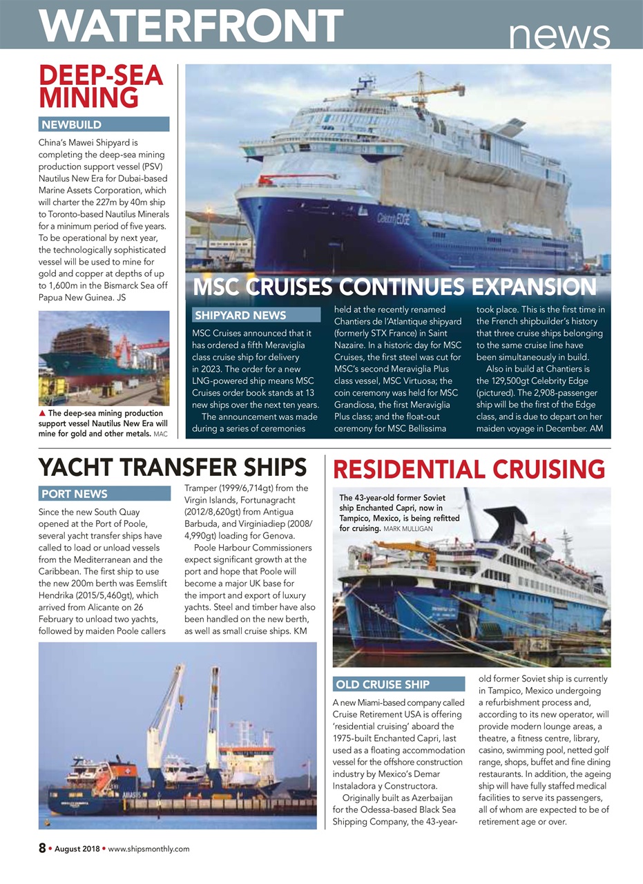 Ships Monthly Preview Pages