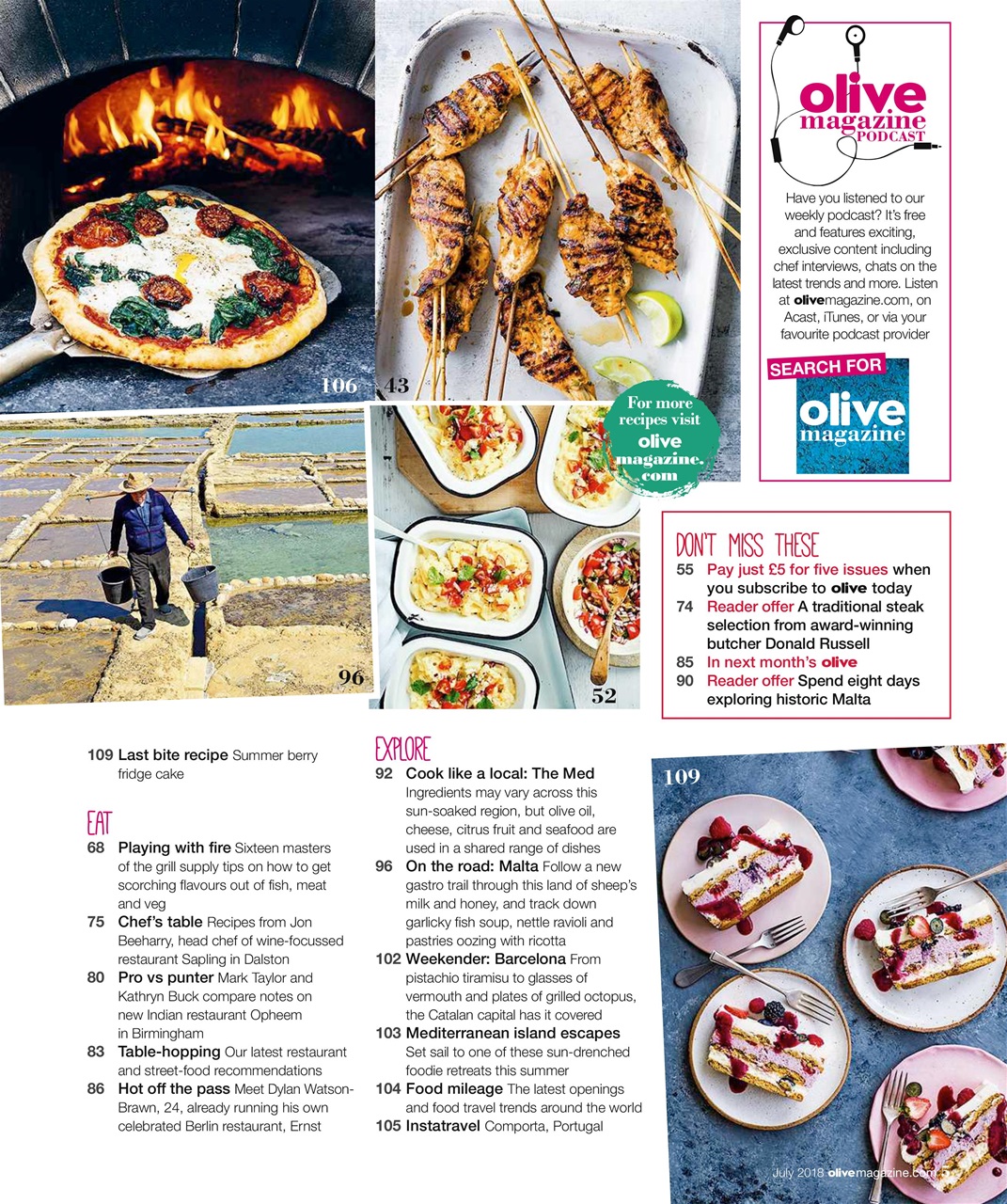 Olive Magazine Preview Pages