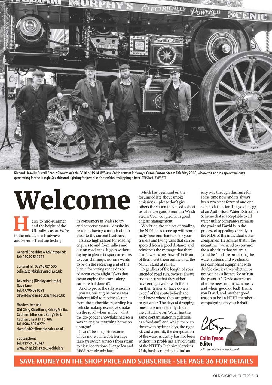 Old Glory Magazine Preview Pages