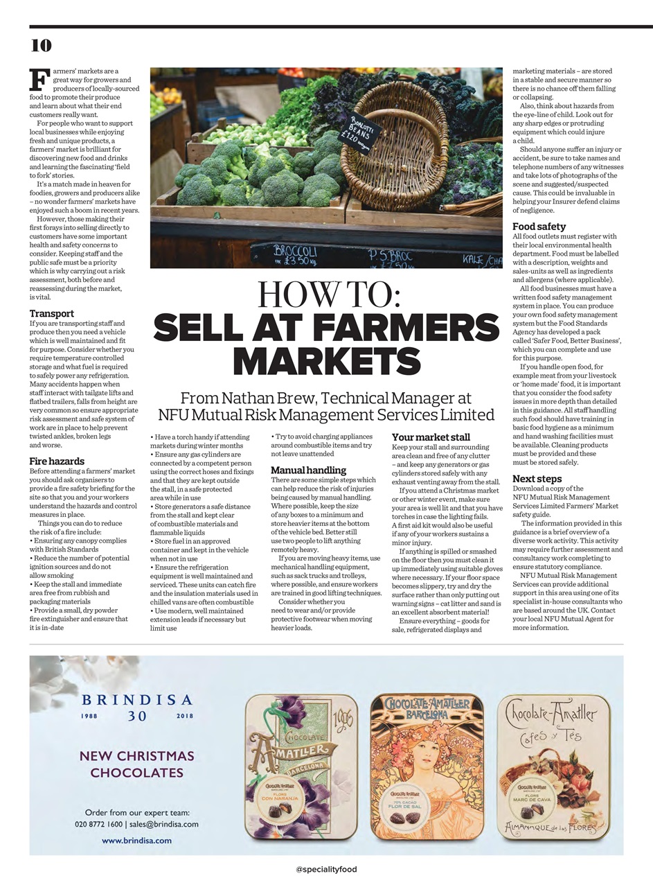 Speciality Food Preview Pages