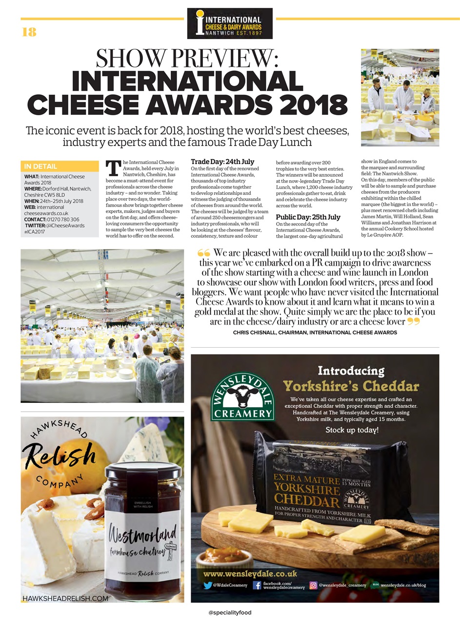Speciality Food Preview Pages