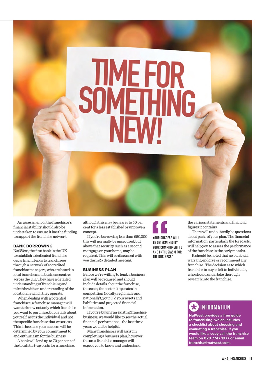 What Franchise Preview Pages