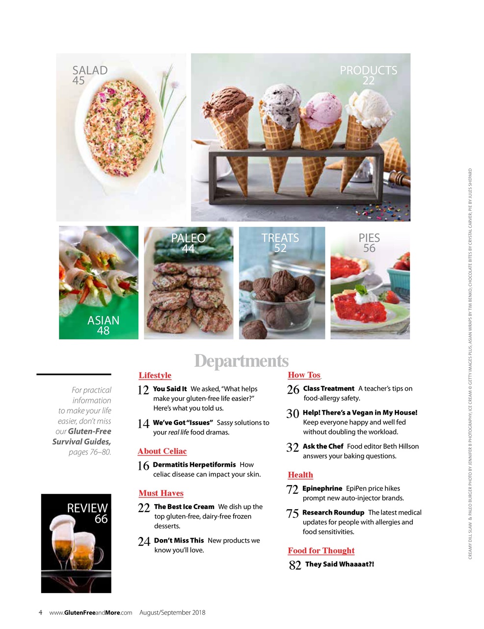 Gluten Free & More Preview Pages