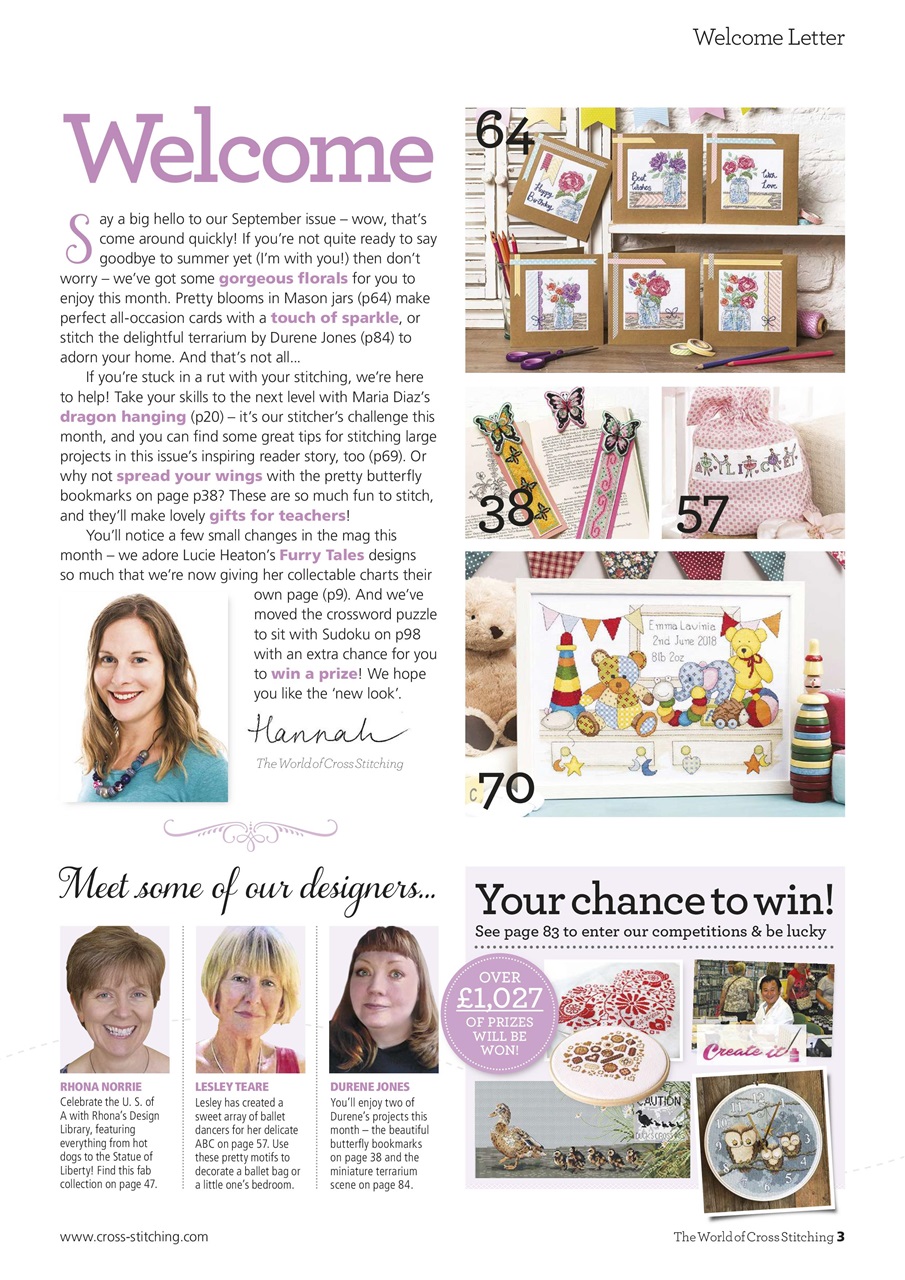 The World of Cross Stitching Preview Pages