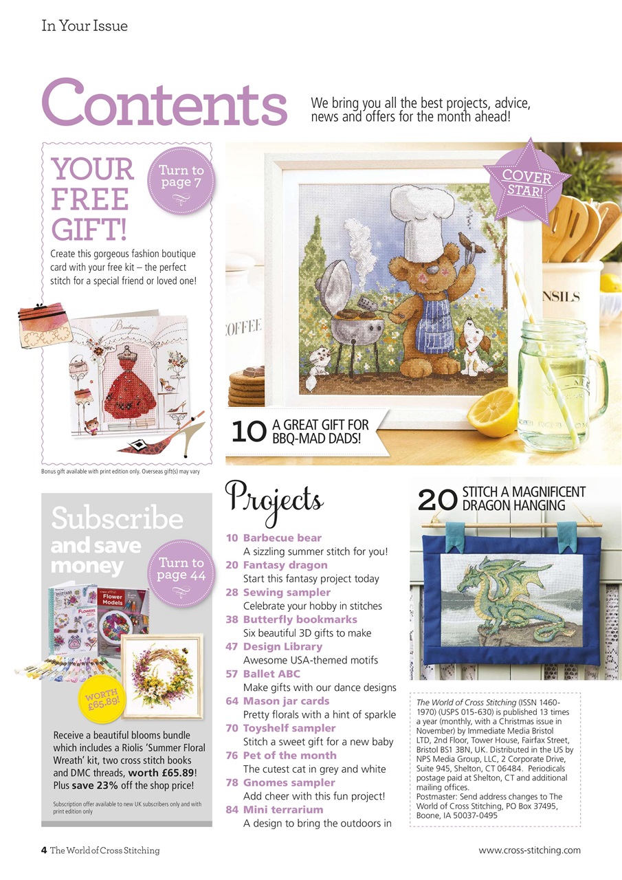 The World of Cross Stitching Preview Pages