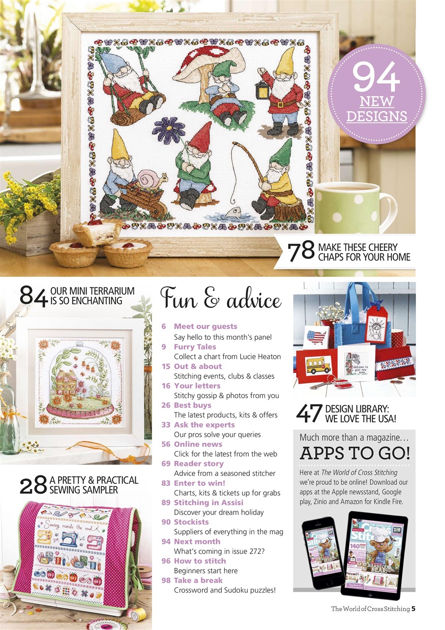 The World of Cross Stitching Preview Pages