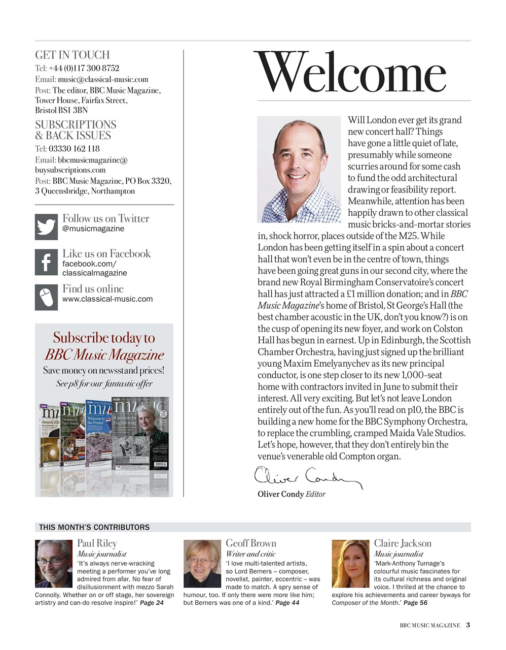 BBC Music Magazine Preview Pages