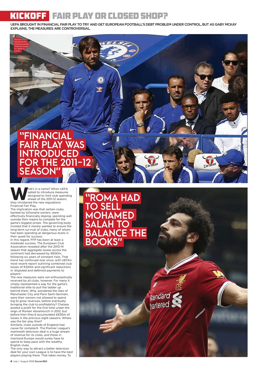 Soccer 360 Preview Pages