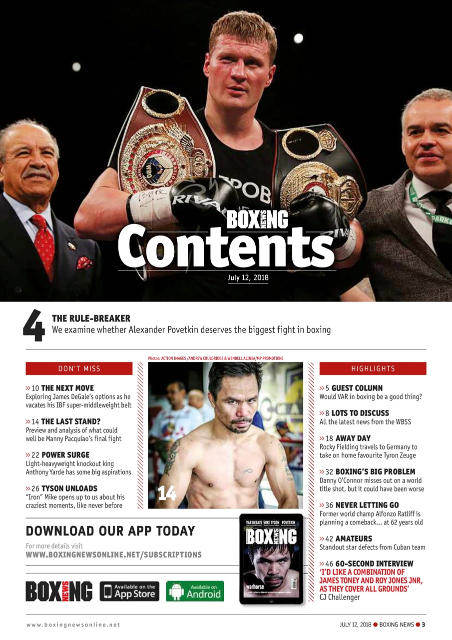 Boxing News Preview Pages