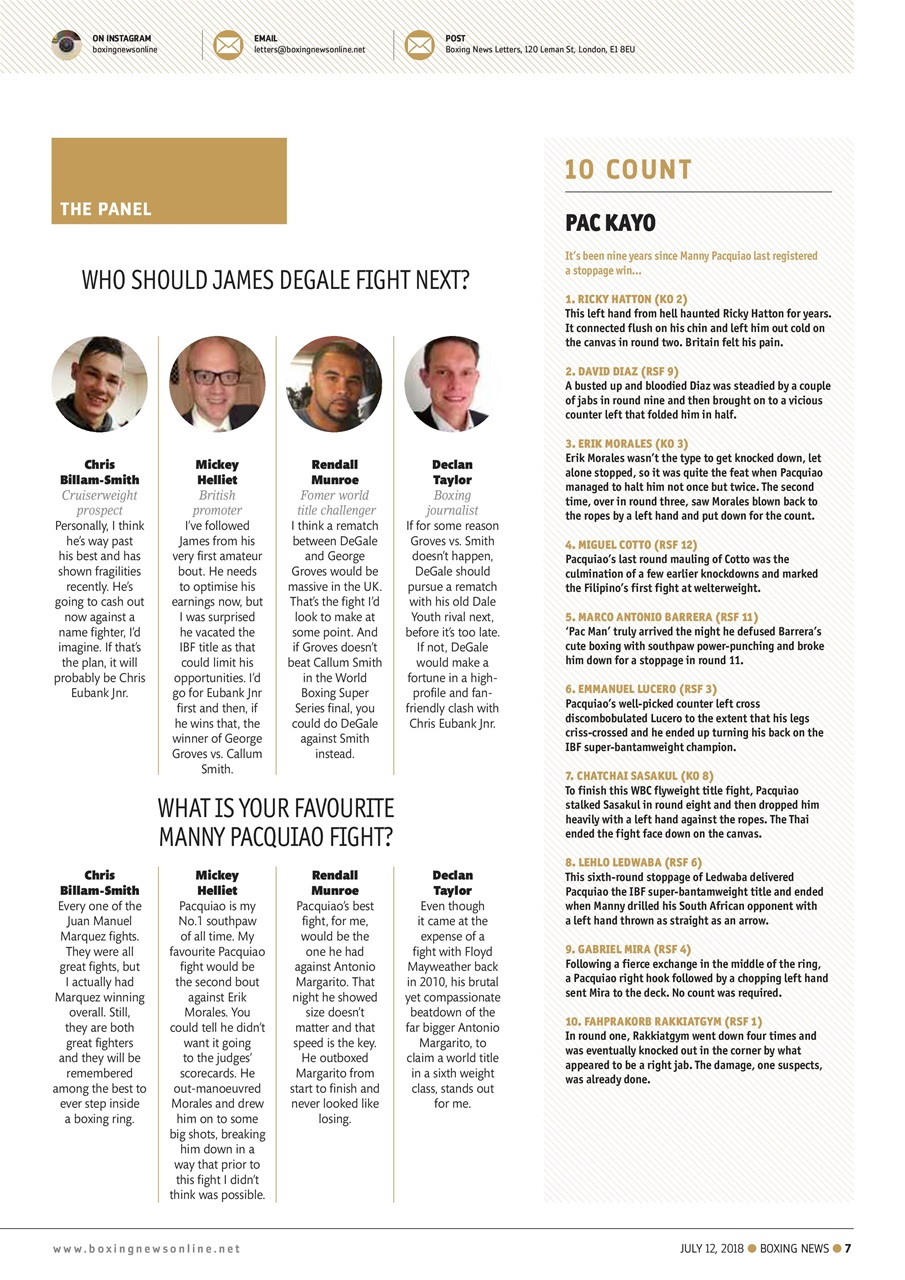 Boxing News Preview Pages