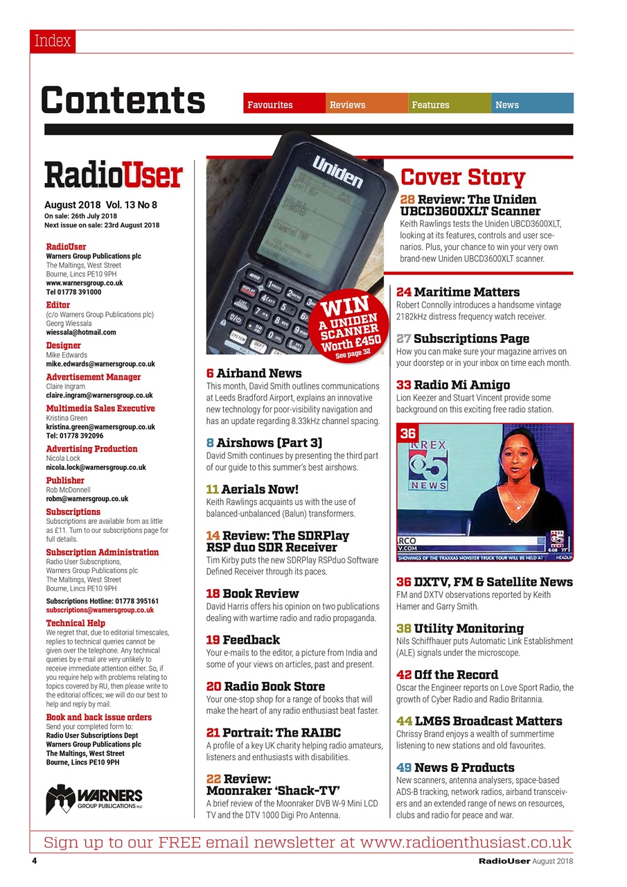 Radio User Preview Pages