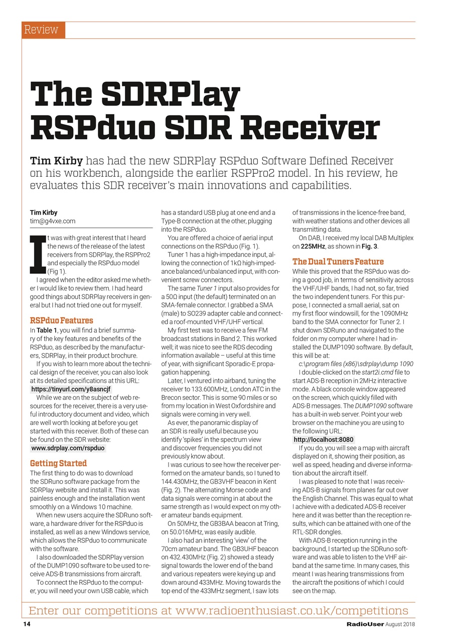 Radio User Preview Pages