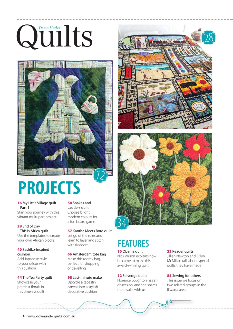 Down Under Quilts Preview Pages