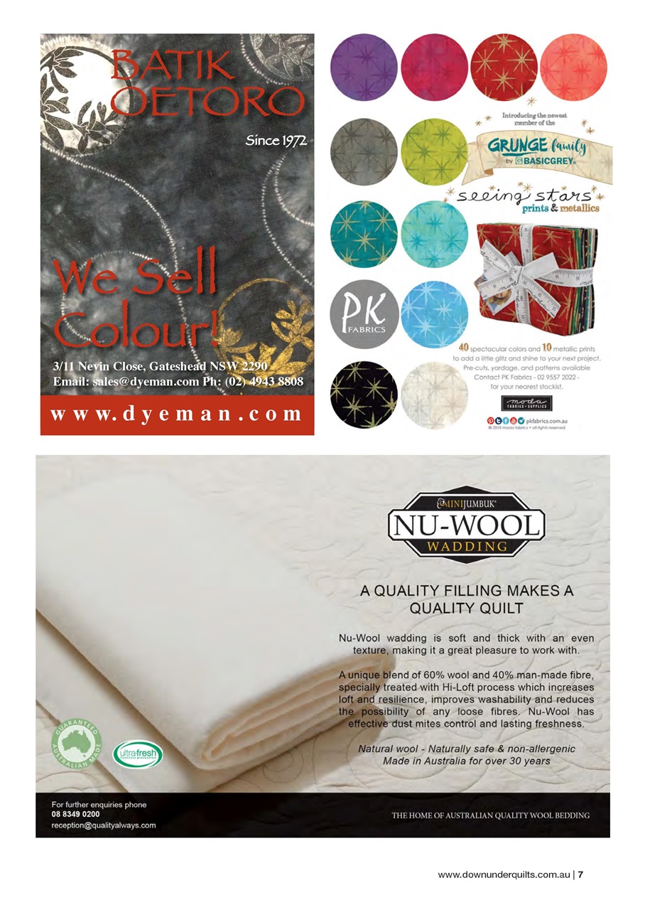 Down Under Quilts Preview Pages