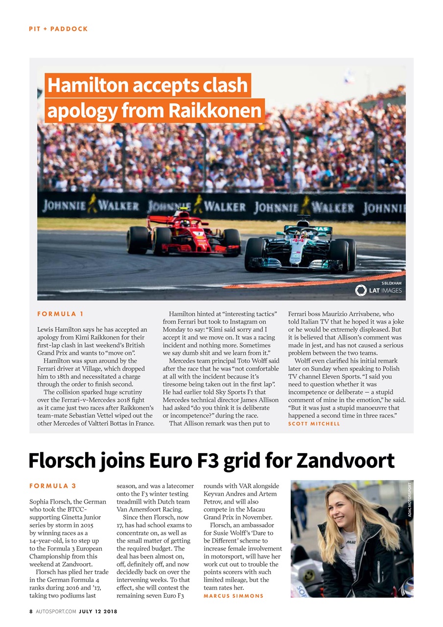 Autosport Preview Pages