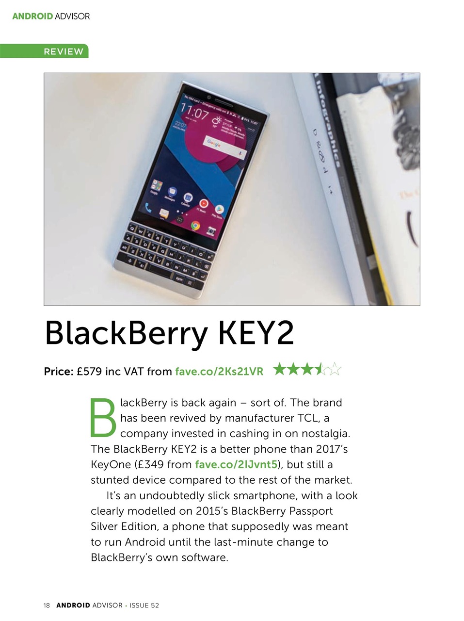 Android Advisor Preview Pages