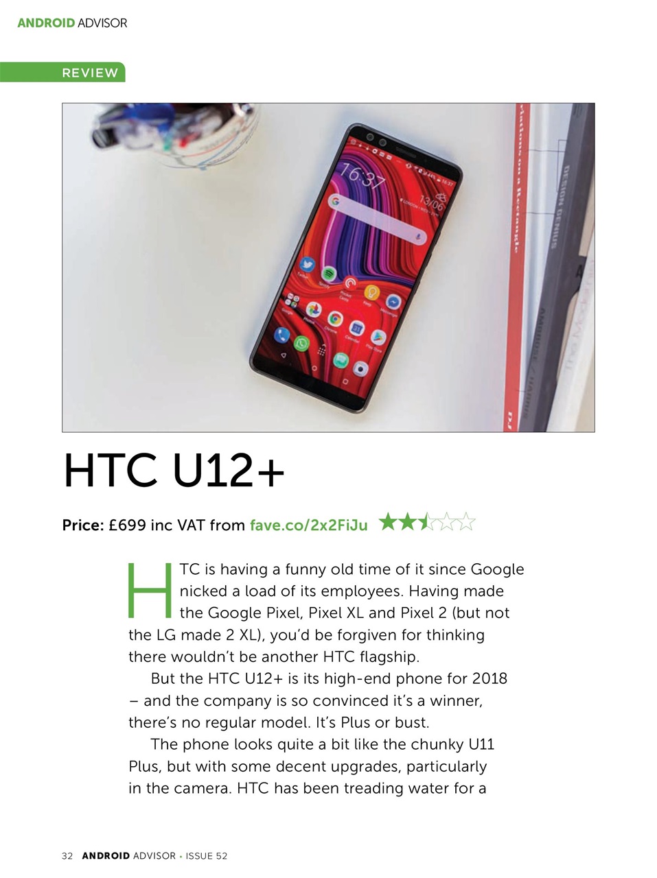 Android Advisor Preview Pages