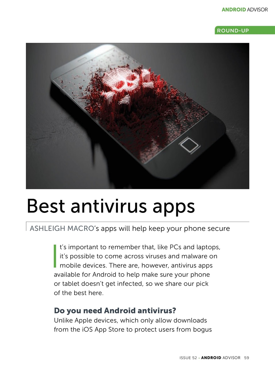 Android Advisor Preview Pages