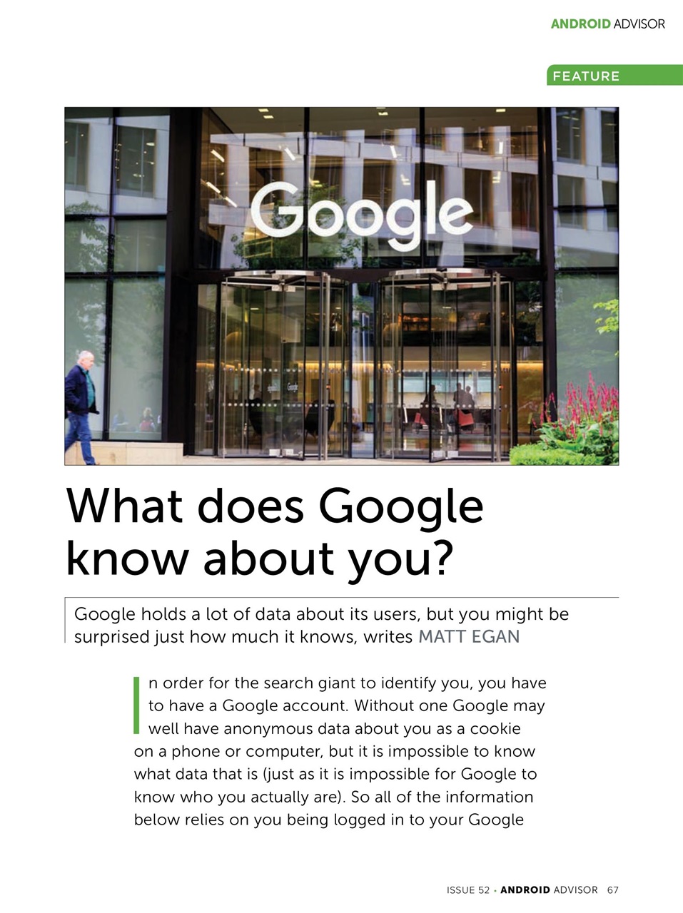 Android Advisor Preview Pages