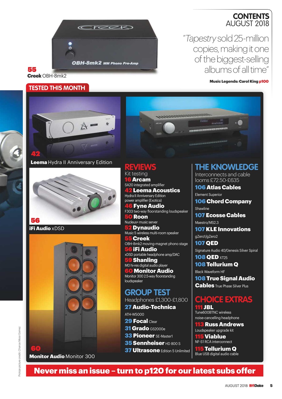 Hi-Fi Choice Preview Pages