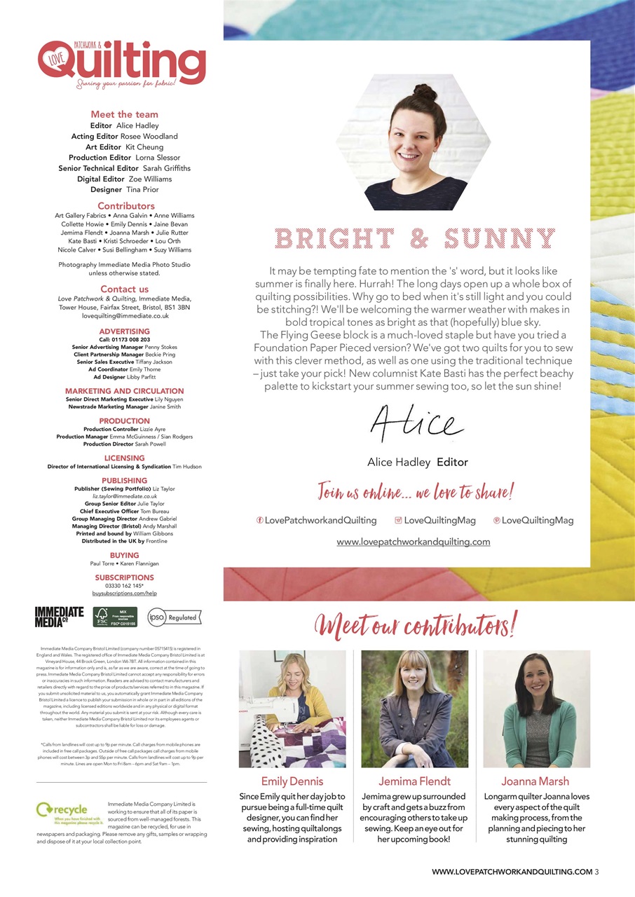 Love Patchwork & Quilting Preview Pages