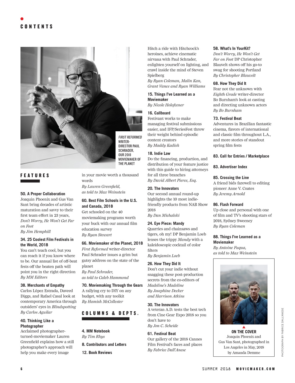 MovieMaker Magazine Preview Pages