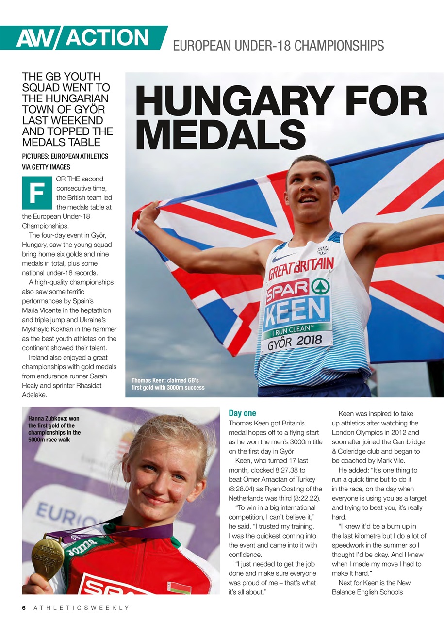 AW – Athletics Weekly Magazine Preview Pages