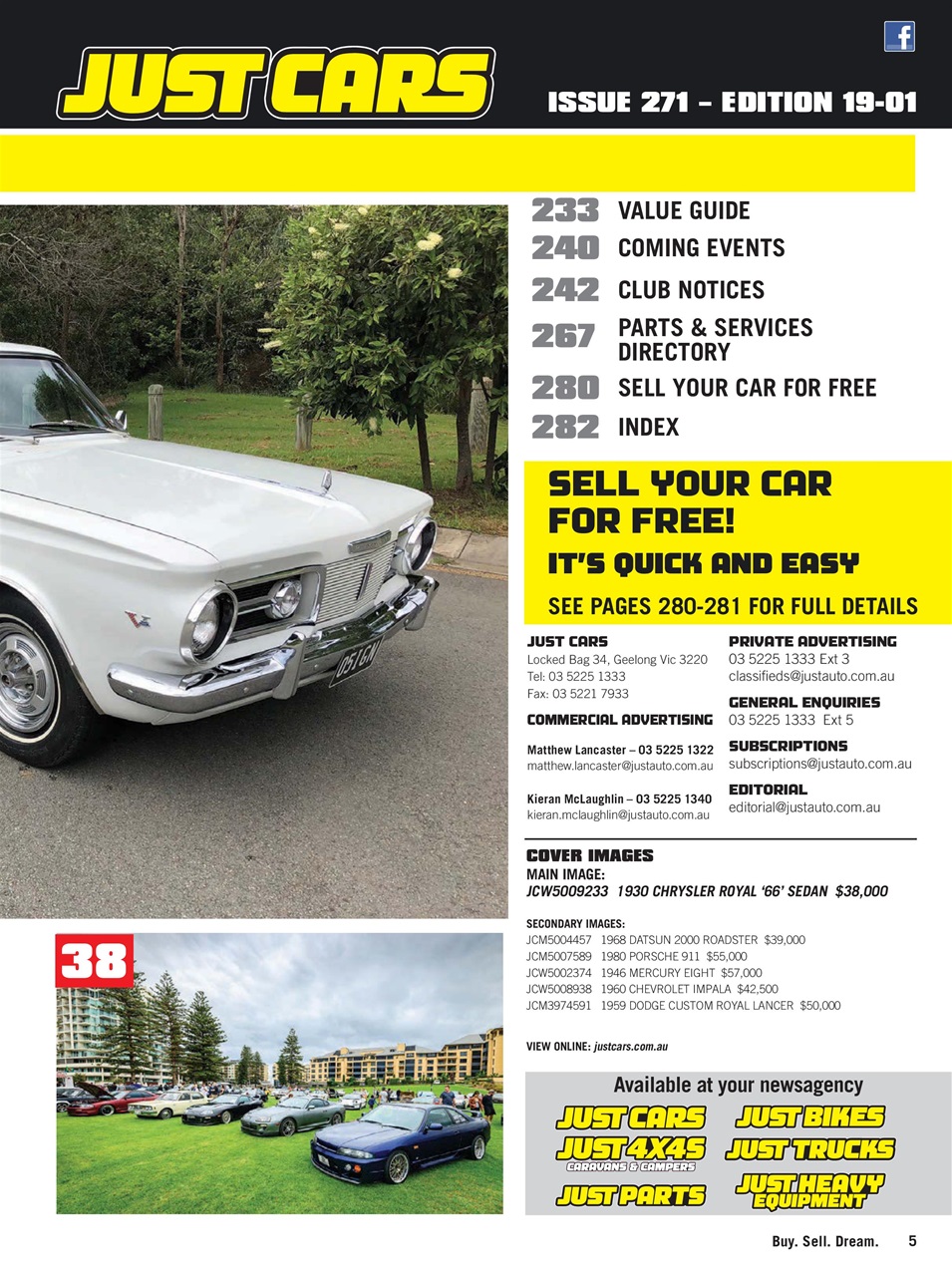 JUST CARS Preview Pages