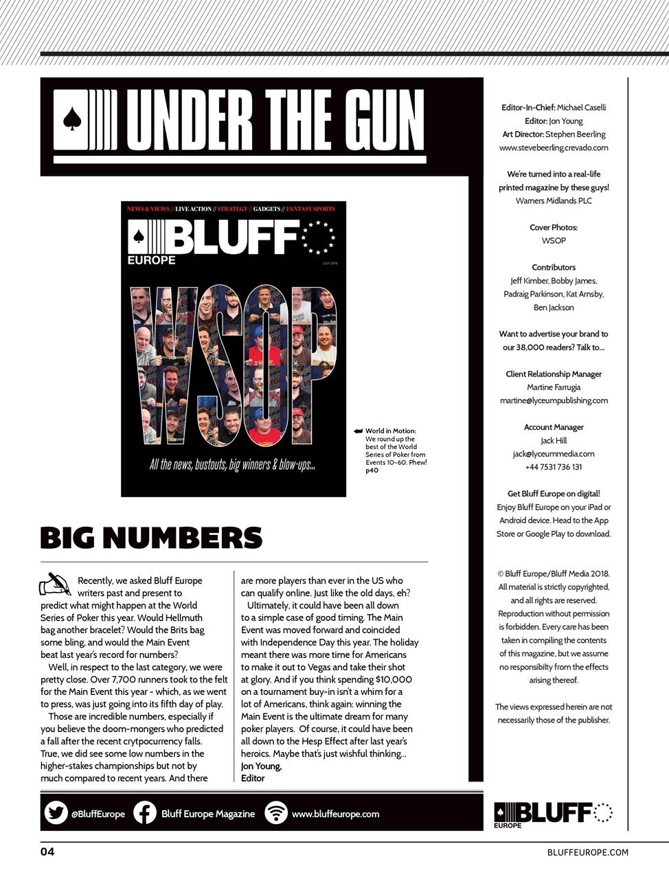 Bluff Europe Preview Pages