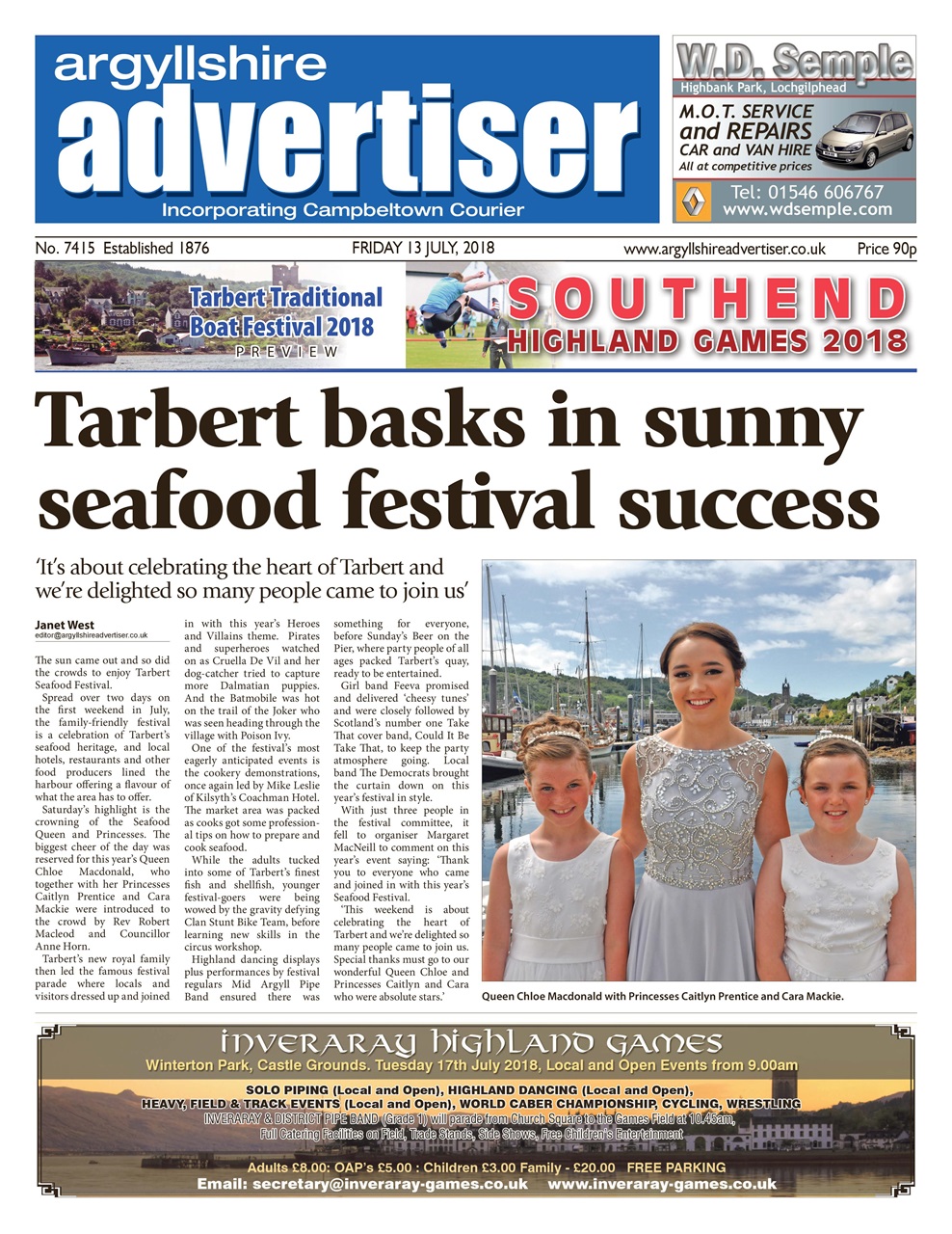 Argyllshire Advertiser Preview Pages